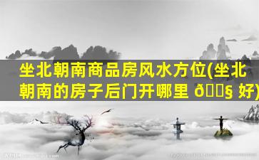 坐北朝南商品房风水方位(坐北朝南的房子后门开哪里 🐧 好)